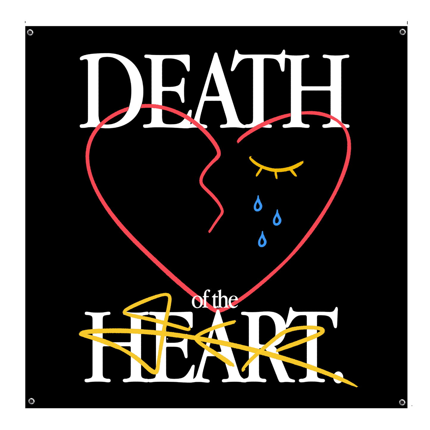 PRE-ORDER | JER | DEATH OF THE HEART WALL FLAG