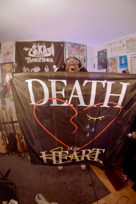 JER | DEATH OF THE HEART WALL FLAG