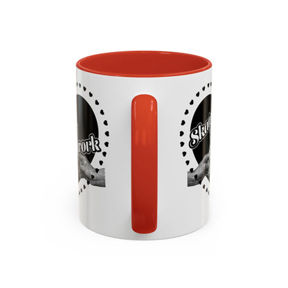 Valentine's Day | Skatune Network Lollipop Heart Coffee Mug with Color Trim – 11 or 15 ounces