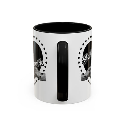 Valentine's Day | Skatune Network Lollipop Heart Coffee Mug with Color Trim – 11 or 15 ounces