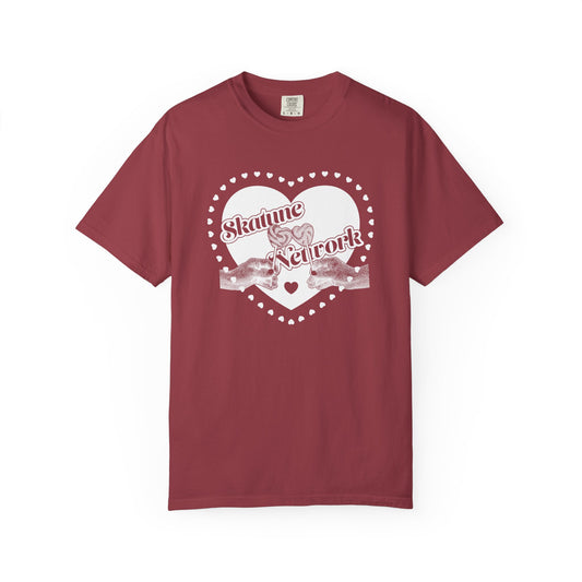 Valentine's Day | Skatune Network Lollipop Heart - Chili Red Comfort Colors Shirt