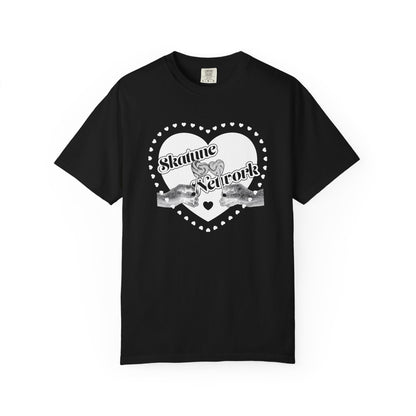 Valentine's Day | Skatune Network Lollipop Heart - Black Comfort Colors Shirt