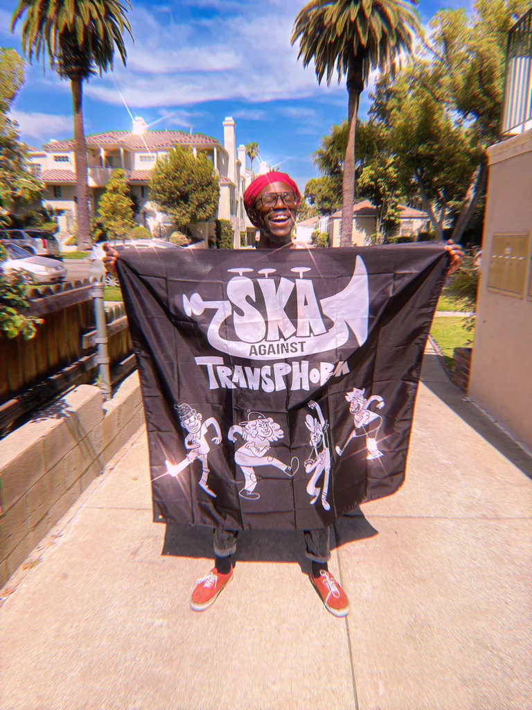 PRE-ORDER | Ska Against Transphobia 4' x 4' Wall Flags