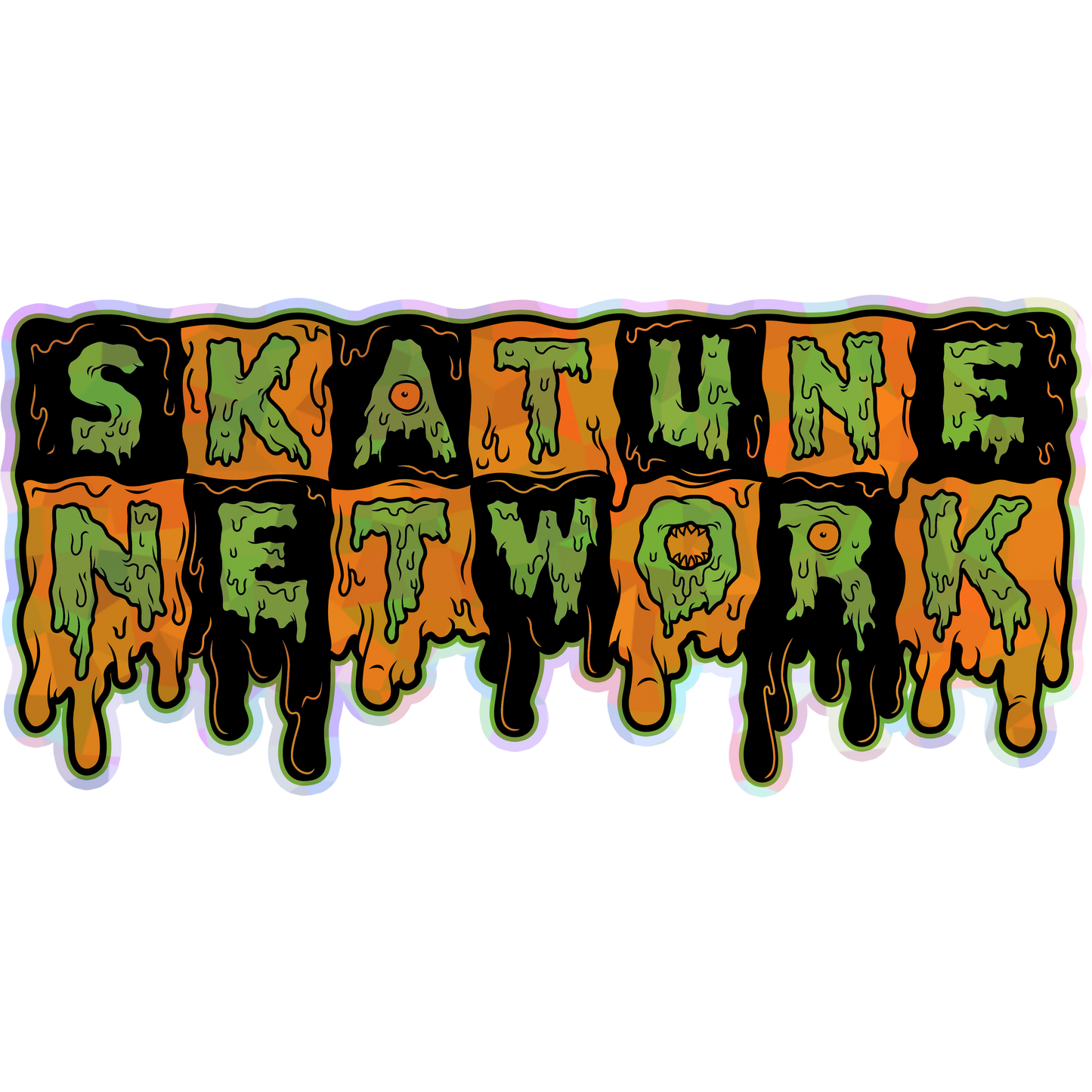 Slimetune Network Cracked Ice Sticker
