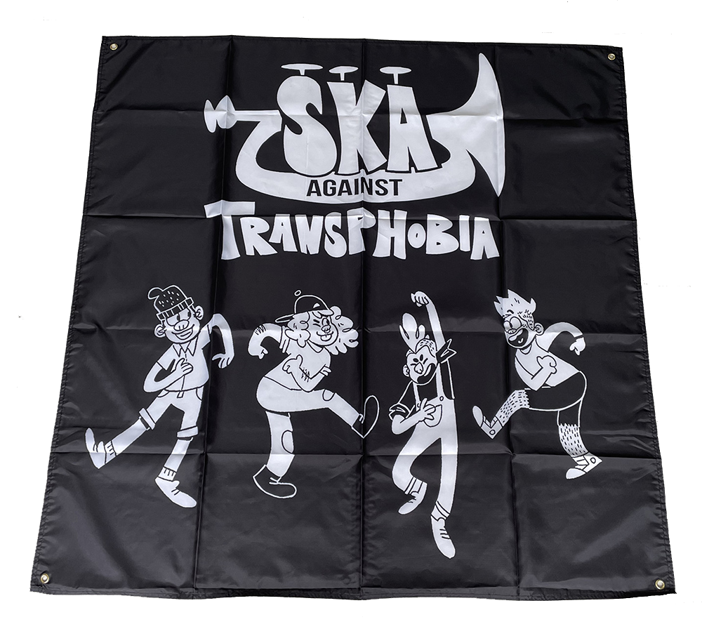 PRE-ORDER | Ska Against Transphobia 4' x 4' Wall Flags